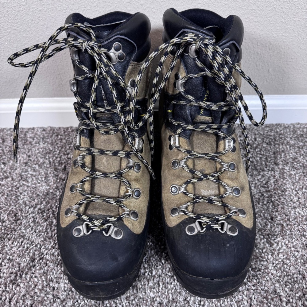 La Sportiva Makalu Mountaineering Alpine Leather Hiking Boots Vibram Sole Sz 41 - Picture 2 of 11